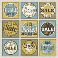 Set of special sale offer labels and banners vector N4