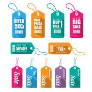 Set of tags for sale N12