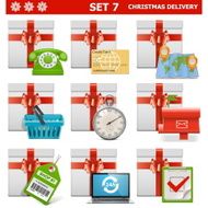 Vector Christmas Delivery Set 7