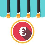 Money Concept Design and Business background Vector dollar eur N6