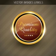 premium quality vector label