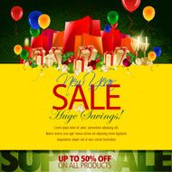New Year Sales Promotion Background N2