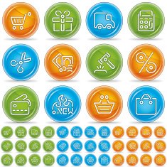 shopping icons - magico bola