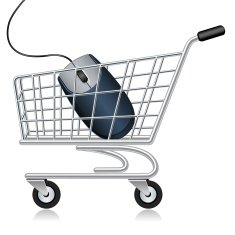 Computer Mouse in Shopping Cart