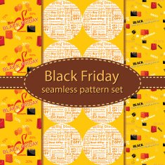 Black Friday Sales pattern Set