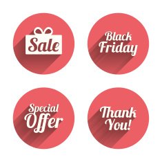 Sale icons Special offer symbols N10