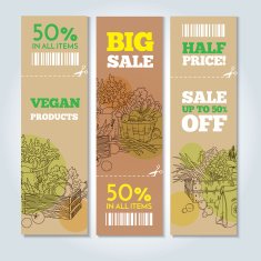 Organic shop banners N2