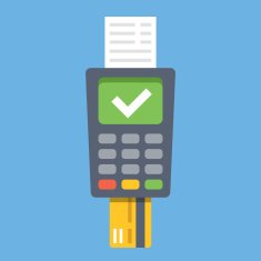 Payment terminal Point of sale concept Flat design vector illustration