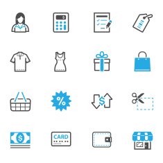 Shopping Icons N222