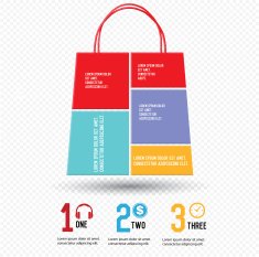 Shopping concept Chart infographics vector N2