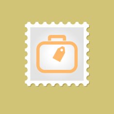 Bag vector stamp
