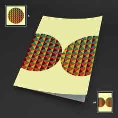 A4 Business Blank Abstract Vector Illustration N14