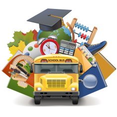 Vector School Concept with Bus N2