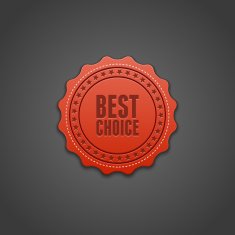 Vintage best choice tag vector design elements N2