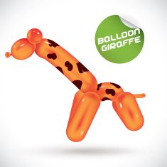 Balloon Giraffe Illustration N2