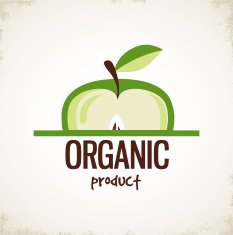 sliced apple icon organic product