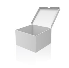 Set of white open boxes N3