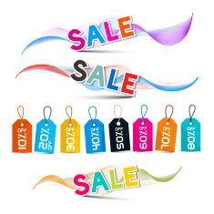 Waves with Sale Title