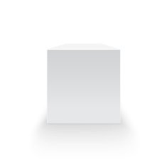 Blank box isolated on white background N4