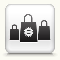 Square Button with Shopping Bags N2