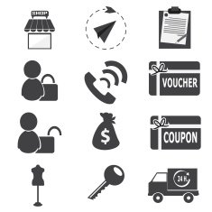 Shopping business icon N2