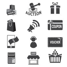 Shopping business icon N4