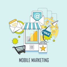 mobile marketing concept