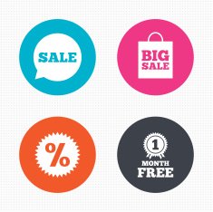Sale speech bubble icon Discount star symbol N24