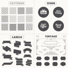 Sale icons Special offer symbols N11