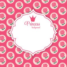 Princess Crown Background Vector Illustration N23