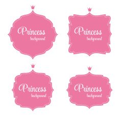 Princess Crown Frame Vector Illustration N10
