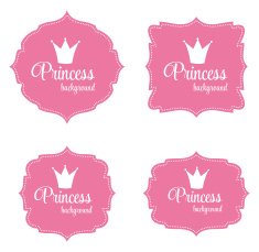 Princess Crown Frame Vector Illustration N11