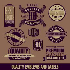 Collection vintage styled chalkboard labels