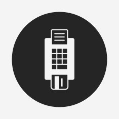 Credit card machine icon N8