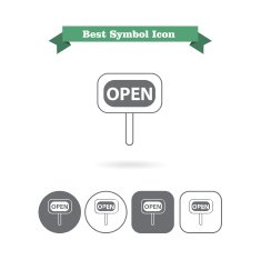 Open sign icons N2