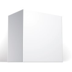 Vector blank box isolated on white background template N2