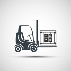 logo forklifts with compartment