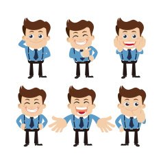 Set of businessman characters N19