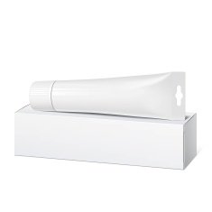 Realistic white tube and packaging N2
