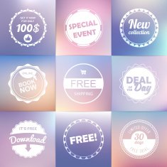 Vintage labels set free shipping free download new
