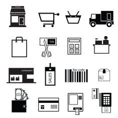 Shopping and sale icons