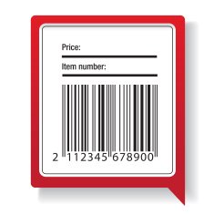 Barcode label shipping vector N2