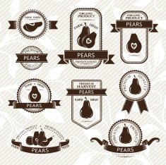 Pear labels collection