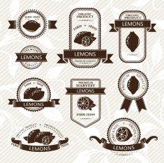 Lemon labels collection