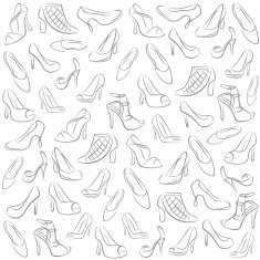 footwear pattern background N2