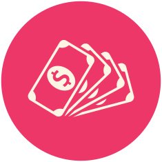 Dollar banknotes icon