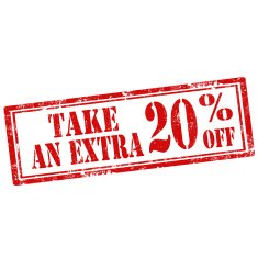 Take An Extra 20 Off-stamp