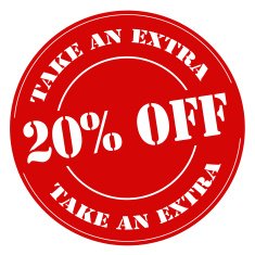 Take An Extra 20 Off-stamp N2