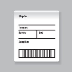 Barcode label shipping vector N3