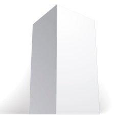 Realistic white package box for products put your design